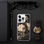 Dark Cherry Blossom iPhone Case | Nature Art - Image 102