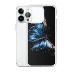 Dark Blue Morpho Butterfly iPhone Case | Nature Art - Image 26
