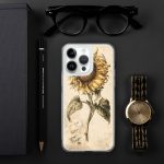 Sunflower Botanical iPhone Case | Nature Art - Image 99