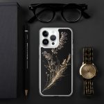Dark Lavender Branch iPhone Case | Nature Art - Image 99