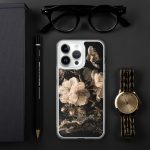 Dark Cherry Blossom iPhone Case | Nature Art - Image 99