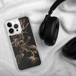 Dark Wild Rose iPhone Case | Nature Art - Image 100