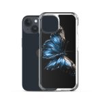 Dark Blue Morpho Butterfly iPhone Case | Nature Art - Image 38