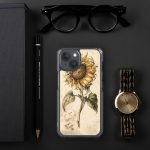 Sunflower Botanical iPhone Case | Nature Art - Image 117