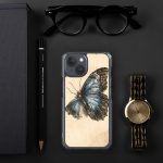 Blue Morpho Butterfly iPhone Case | Nature Art - Image 117