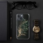 Dark Fern Frond iPhone Case | Nature Art - Image 117