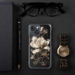 Dark Magnolia iPhone Case | Nature Art - Image 117