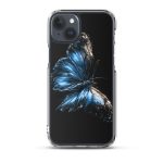 Dark Blue Morpho Butterfly iPhone Case | Nature Art - Image 31