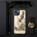 Lavender Branch iPhone Case | Nature Art - Image 108