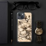 Magnolia Botanical iPhone Case | Nature Art - Image 108