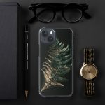 Dark Fern Frond iPhone Case | Nature Art - Image 108
