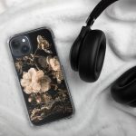 Dark Cherry Blossom iPhone Case | Nature Art - Image 109