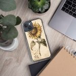 Sunflower Botanical iPhone Case | Nature Art - Image 110