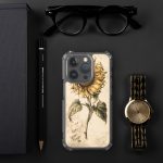 Sunflower Botanical iPhone Case | Nature Art - Image 114