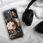 Dark Cherry Blossom iPhone Case | Nature Art - Image 112