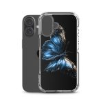 Dark Blue Morpho Butterfly iPhone Case | Nature Art - Image 46
