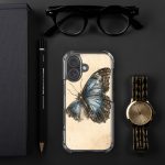 Blue Morpho Butterfly iPhone Case | Nature Art - Image 129