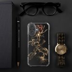 Dark Wild Rose iPhone Case | Nature Art - Image 129