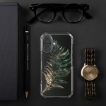 Dark Fern Frond iPhone Case | Nature Art - Image 129