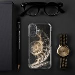 Dark Nautilus Shell iPhone Case | Nature Art - Image 129