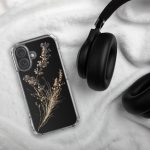 Dark Lavender Branch iPhone Case | Nature Art - Image 130
