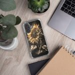 Dark Sunflower iPhone Case | Nature Art - Image 131