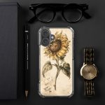 Sunflower Botanical iPhone Case | Nature Art - Image 120