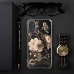 Dark Cherry Blossom iPhone Case | Nature Art - Image 120
