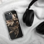 Dark Peony Botanical iPhone Case | Nature Art - Image 127