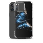 Dark Blue Morpho Butterfly iPhone Case | Nature Art - Image 42