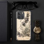 Lavender Branch iPhone Case | Nature Art - Image 123