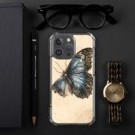 Blue Morpho Butterfly iPhone Case | Nature Art - Image 123