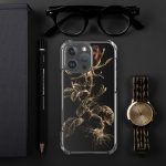 Dark Wild Rose iPhone Case | Nature Art - Image 123