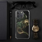 Dark Monstera Leaf iPhone Case | Nature Art - Image 123