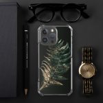 Dark Fern Frond iPhone Case | Nature Art - Image 123