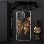 Dark Atlas Moth iPhone Case | Nature Art - Image 123
