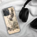 Lavender Branch iPhone Case | Nature Art - Image 124