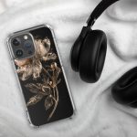 Dark Peony Botanical iPhone Case | Nature Art - Image 124