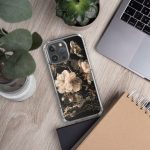 Dark Cherry Blossom iPhone Case | Nature Art - Image 125