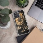 Dark Sunflower iPhone Case | Nature Art - Image 125