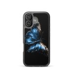 Dark Blue Morpho Butterfly iPhone Case | Nature Art - Image 50
