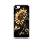 Dark Sunflower iPhone Case | Nature Art - Image 51
