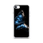 Dark Blue Morpho Butterfly iPhone Case | Nature Art - Image 51