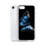 Dark Blue Morpho Butterfly iPhone Case | Nature Art - Image 52