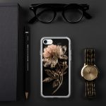 Dark Peony Botanical iPhone Case | Nature Art - Image 132