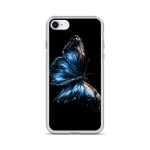 Dark Blue Morpho Butterfly iPhone Case | Nature Art - Image 53