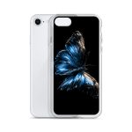 Dark Blue Morpho Butterfly iPhone Case | Nature Art - Image 54