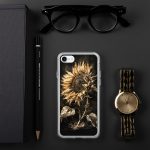 Dark Sunflower iPhone Case | Nature Art - Image 135