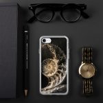 Dark Nautilus Shell iPhone Case | Nature Art - Image 135