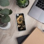 Dark Sunflower iPhone Case | Nature Art - Image 137